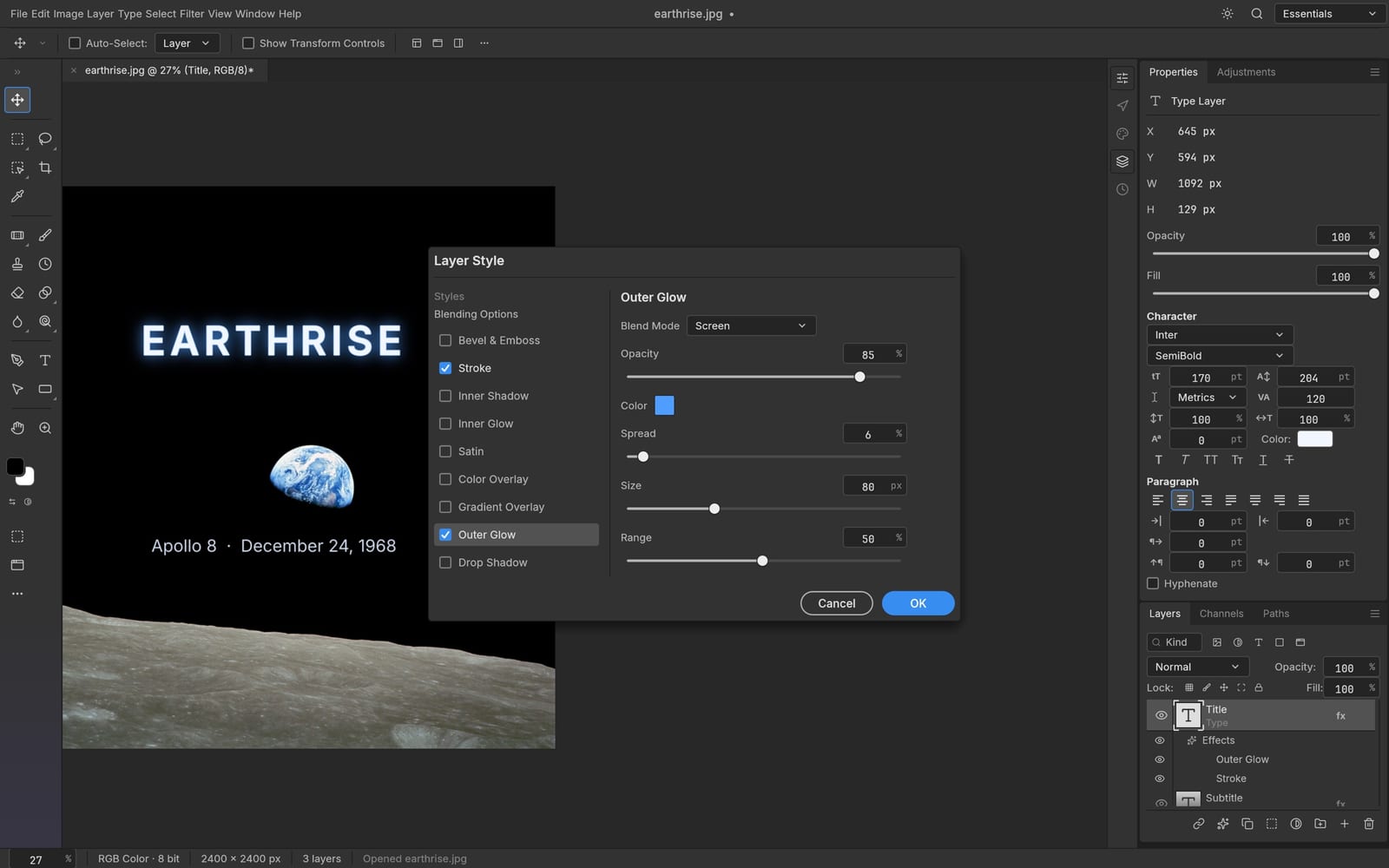 muse wonder photocraft saved results, ready for another session